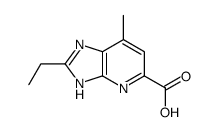 1H-Imidazo[4,5-b]pyridine-5-carboxylicacid,2-ethyl-7-methyl-(9CI) Structure