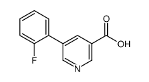 5-(2-FLUOROPHENYL)NICOTINIC ACID structure