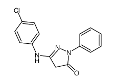 5-(4-chloroanilino)-2-phenyl-4H-pyrazol-3-one Structure