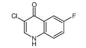 4(1H)-Quinolinone,3-chloro-6-fluoro- Structure