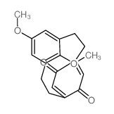 13,16-Dimethoxy<2>(2,5)-p-benzoquinono<2>metacyclophane Structure