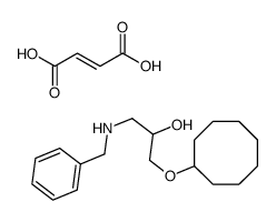 1-(benzylamino)-3-cyclooctyloxypropan-2-ol,(E)-but-2-enedioic acid Structure