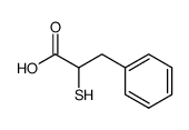 S(+)-2-mercapto-3-phenylpropionic acid结构式