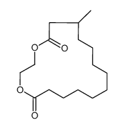 7-methyl-1,4-dioxacycloheptadecane-5,17-dione结构式