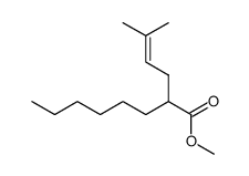 methyl 2-(3-methylbut-2-en-1-yl)octanoate Structure