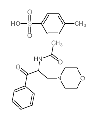 4-methylbenzenesulfonic acid; N-(3-morpholin-4-yl-1-oxo-1-phenyl-propan-2-yl)acetamide Structure