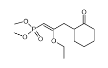 dimethyl (2-ethoxy-3-(2-oxocyclohexyl)prop-1-en-1-yl)phosphonate Structure