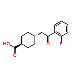 trans-4-[2-(2-Fluorophenyl)-2-oxoethyl]cyclohexanecarboxylic acid picture