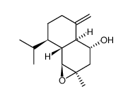 (1aR,3aβ,7aα,7bβ)-Decahydro-1aβ-methyl-4-methylene-7α-isopropylnaphth[1,2-b]oxiren-3β-ol Structure