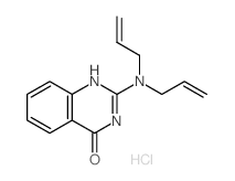 4(3H)-Quinazolinone,2-(di-2-propen-1-ylamino)-, hydrochloride (1:1) structure