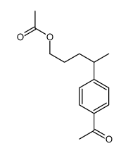 4-(4-acetylphenyl)pentyl acetate结构式