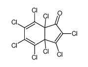 2,3,3a,4,5,6,7,7a-octachloro-3a,7a-dihydroindenone Structure