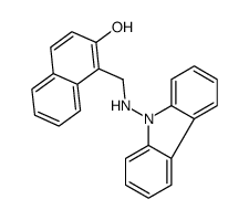 1-[(carbazol-9-ylamino)methyl]naphthalen-2-ol Structure