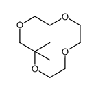 2,2-dimethyl-1,4,7,10-tetraoxacyclododecane结构式