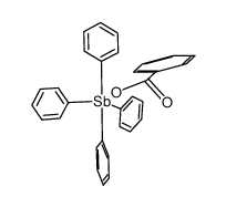 tetraphenylantimony benzoate Structure
