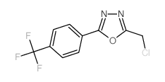 2-(Chloromethyl)-5-[4-(trifluoromethyl)phenyl]-1,3,4-oxadiazole结构式