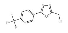 2-(Chloromethyl)-5-[4-(trifluoromethyl)phenyl]-1,3,4-oxadiazole Structure