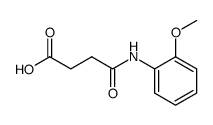 4-[(2-METHOXYPHENYL)AMINO]-4-OXOBUTANOIC ACID structure