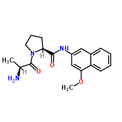 H-Ala-Pro-4MβNA · HCl Structure