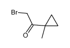 Ethanone, 2-bromo-1-(1-methylcyclopropyl)- (9CI)结构式