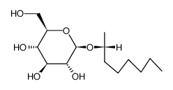 ((R)-1-methyl-heptyl)-β-D-glucopyranoside结构式