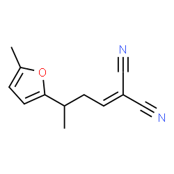 Propanedinitrile, [3-(5-methyl-2-furanyl)butylidene]- (9CI)结构式