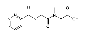 N-methyl-N-((pyridazine-3-carbonyl)glycyl)glycine Structure