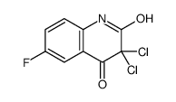 2,4(1H,3H)-Quinolinedione, 3,3-dichloro-6-fluoro- Structure
