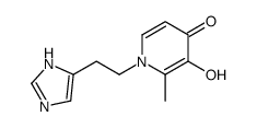 4(1H)-Pyridinone, 3-hydroxy-1-[2-(1H-imidazol-4-yl)ethyl]-2-methyl- (9CI) structure