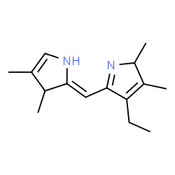 1H-Pyrrole,2-[(4-ethyl-2,3-dimethyl-2H-pyrrol-5-yl)methylene]-2,3-dihydro-3,4-dimethyl-(9CI)结构式
