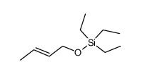 (E)-1-triethylsiloxy-2-butene Structure