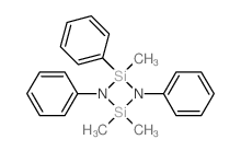 2,2,4-trimethyl-1,3,4-triphenyl-1,3,2,4-diazadisiletidine structure