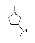 (3S)-N,1-二甲基吡咯烷-3-胺结构式