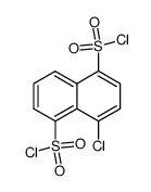 4-chloro-naphthalene-1,5-disulfonyl chloride Structure