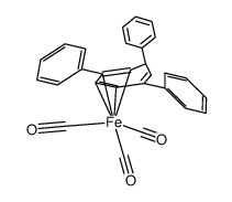 (2,5,7-triphenylcycloheptatriene)iron tricarbonyl结构式
