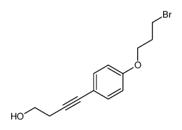 4-[4-(3-bromopropoxy)phenyl]but-3-yn-1-ol结构式
