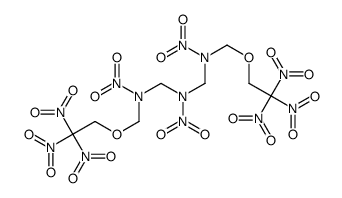 N,N-bis[[nitro(2,2,2-trinitroethoxymethyl)amino]methyl]nitramide结构式