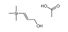 acetic acid,3-trimethylsilylprop-2-en-1-ol结构式