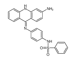 N-[4-[(3-aminoacridin-9-yl)amino]phenyl]benzenesulfonamide结构式