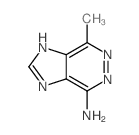 7-甲基-1H-咪唑并[4,5-d]哒嗪-4-胺结构式