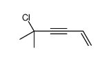 5-chloro-5-methylhex-1-en-3-yne结构式