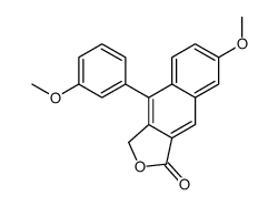 6-methoxy-9-(3-methoxyphenyl)-1H-benzo[f][2]benzofuran-3-one Structure