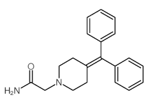 2-(4-benzhydrylidene-1-piperidyl)acetamide结构式