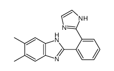 2-[2-(1H-imidazol-2-yl)phenyl]-5,6-dimethyl-1H-benzimidazole Structure