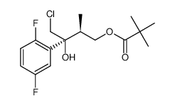 (2S,3S)-1-chloro-2-(2,5-difluorophenyl)-3-methyl-4-pivaloyloxybutan-2-ol Structure