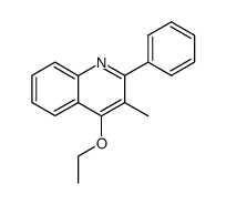 4-ethoxy-3-methyl-2-phenylquinoline结构式