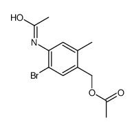 (4-acetamido-5-bromo-2-methylphenyl)methyl acetate结构式