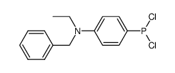 [p-(benzylethylamino)phenyl]phosphonous dichloride结构式