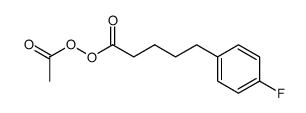 acetic 5-(4-fluorophenyl)pentanoic peroxyanhydride Structure