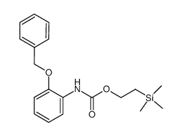 [2-(benzyloxy)-phenyl]-carbamic acid 2-trimethylsilanylethyl ester Structure